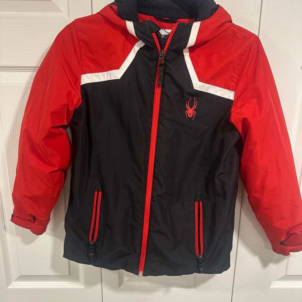 Spyder Kids Red and Black Winter Coat